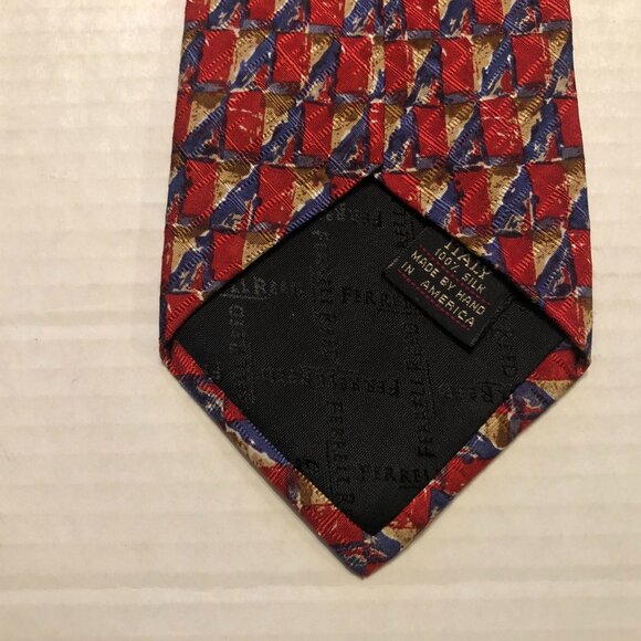 FERRELL REED Men ferrell reed for NORDSTROM men\'s red silk tie  3 3/4\